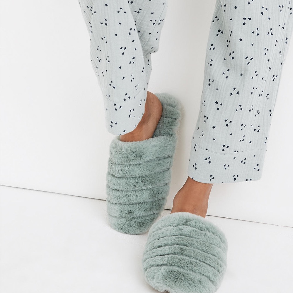 MADEWELL slip on slippers in pink size 10
